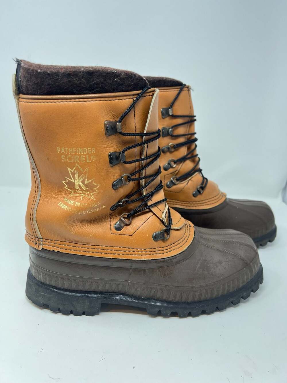 Sorel Pathfinder Kaufman Men's Insulated Duck Boots with Wool Liner, Sz 7